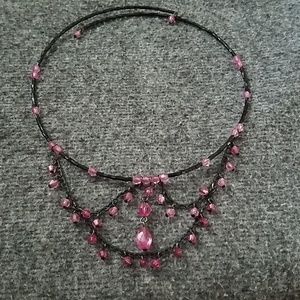 90's wire tier necklace